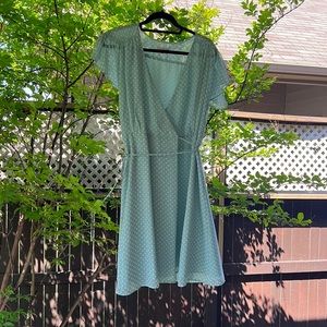 Polka Dot Wrap Eva Mendes Dress